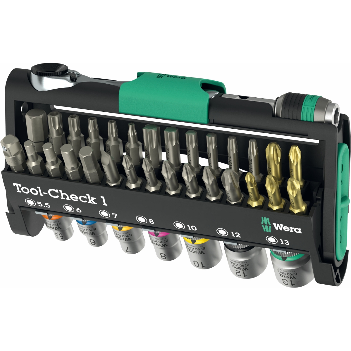 CONJUNTO DE FERRAMENTAS COMPACTO TOOL-CHECK 1, 38 PECAS