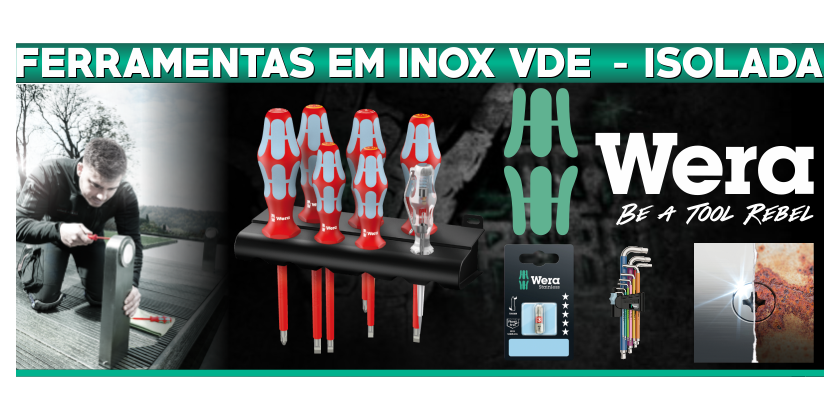 NOVIDADE WERA TOOLS: FERRAMENTAS EM INOX E INOX ISOLADAS VDE