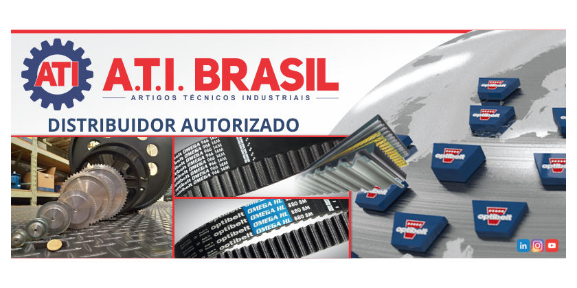 A linha clássica de correias Optibelt para transmissão industrial traz a proposta de confiabilidade e produtividade