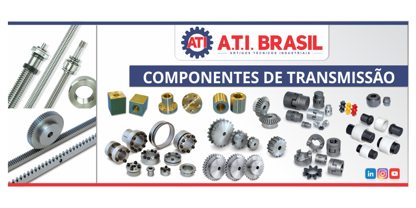  Condução de movimento ou potência: Conheça a linha de componentes de transmissão