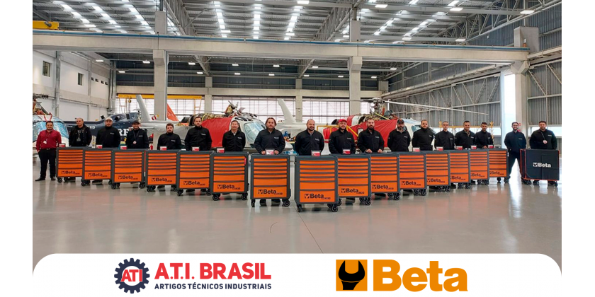 Parceria: A.T.I. BRASIL e Beta do Brasil promovem entrega em empresa de manutenção de helicópteros